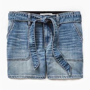 ⚡2/$20 - Torrid Vintage Stretch Distressed Denim Short with Tie Belt